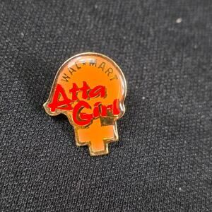 Walmart Atta Girl Lapel Pin Enamel Gold Tone Collectible